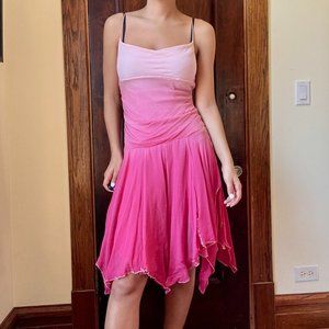 Diane Von Furstenburg - Pink Ombre Silk Dress - Sz 8